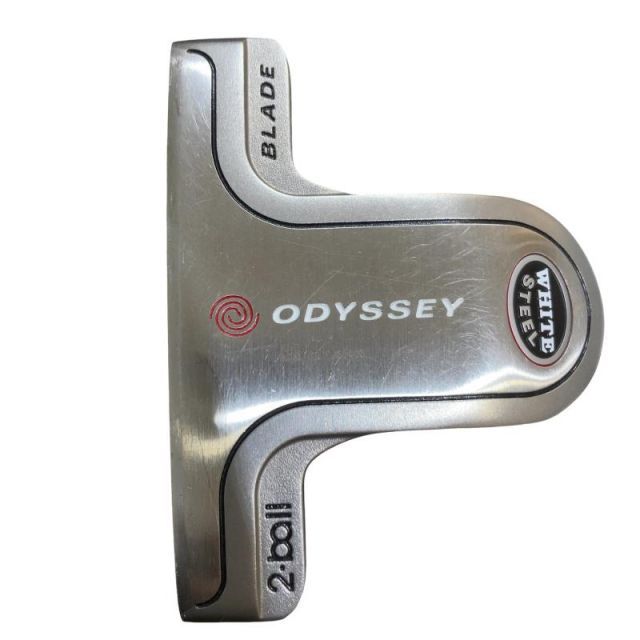 【中古】 オデッセイ WHITE STEEL 2・ball BLADE 34インチ レフティ パター PT スチール (フレックスその他) メンズ 男性用 左利き レフティ 左用 Cランク ゴルフクラブ