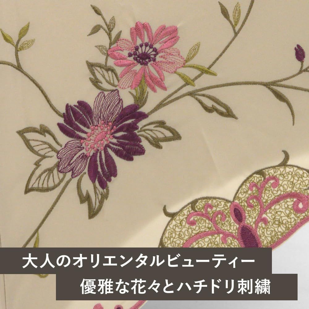 [シノワズリーモダン]日傘 晴雨兼用 ショート折りたたみ 逃熱 かわず張り 1級遮光 遮熱 涼しい (花鳥・モカ2)