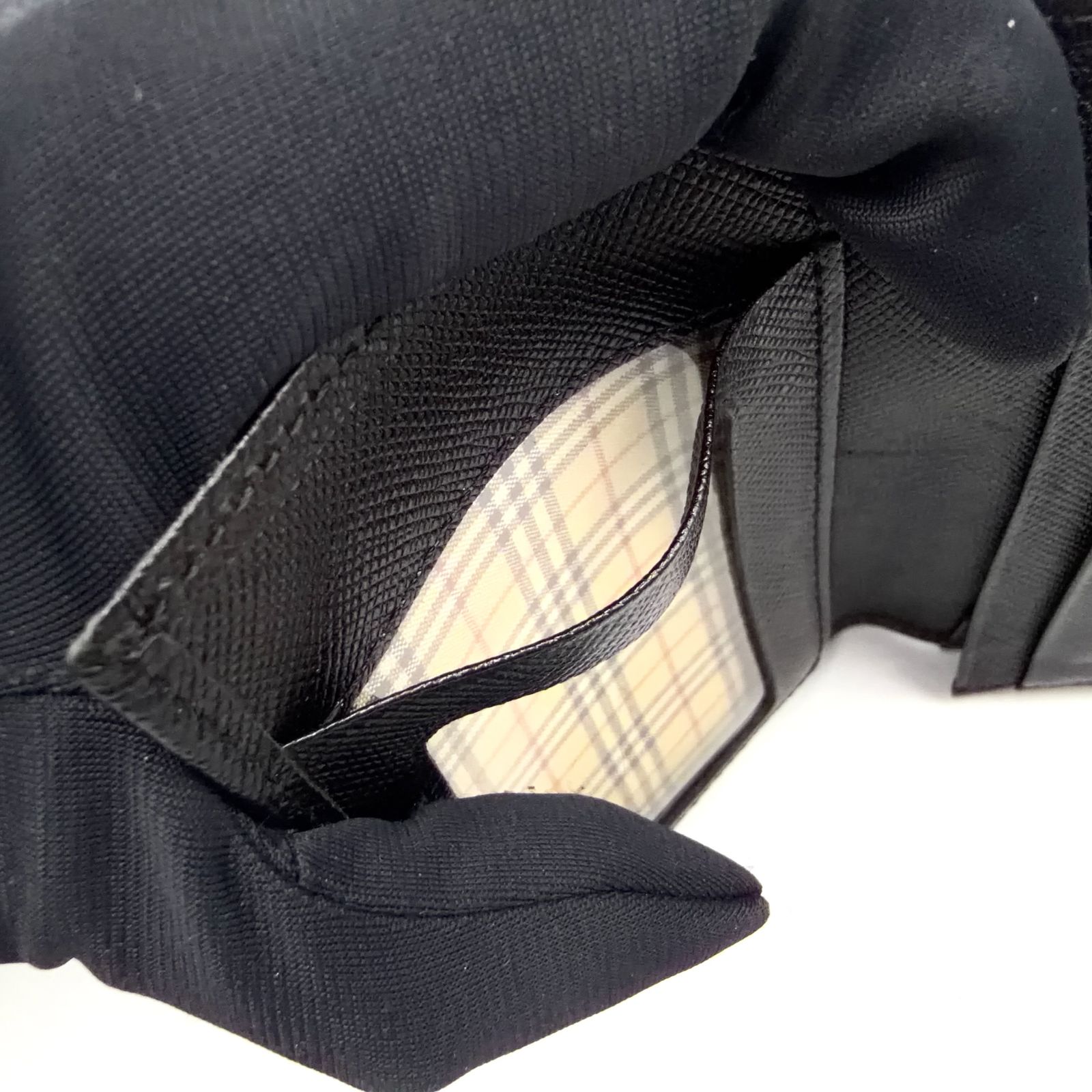 新着】BURBERRY ノバチェック サフィアーノレザー ブラック カード