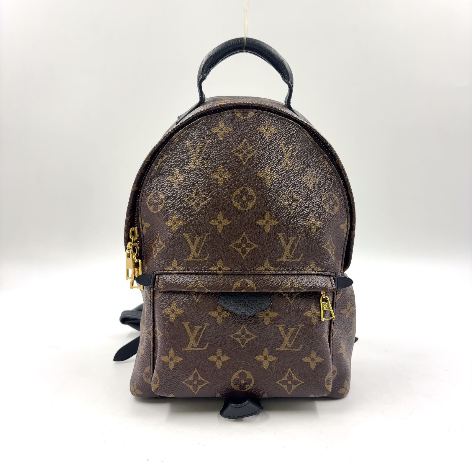 【新着】LOUIS VUITTON パームスプリングスPM モノグラム モノグラム レザー、PVC ブラウン、ブラック バックパック ゴールド M41560