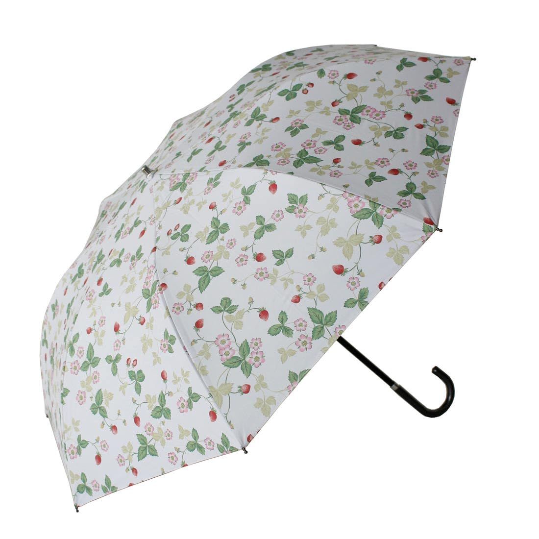 【ウェッジウッド】ウェッジウッド 晴雨兼用 折りたたみ傘（傘袋付き）ワイルドストロベリー (ホワイト) 001267-0001-01