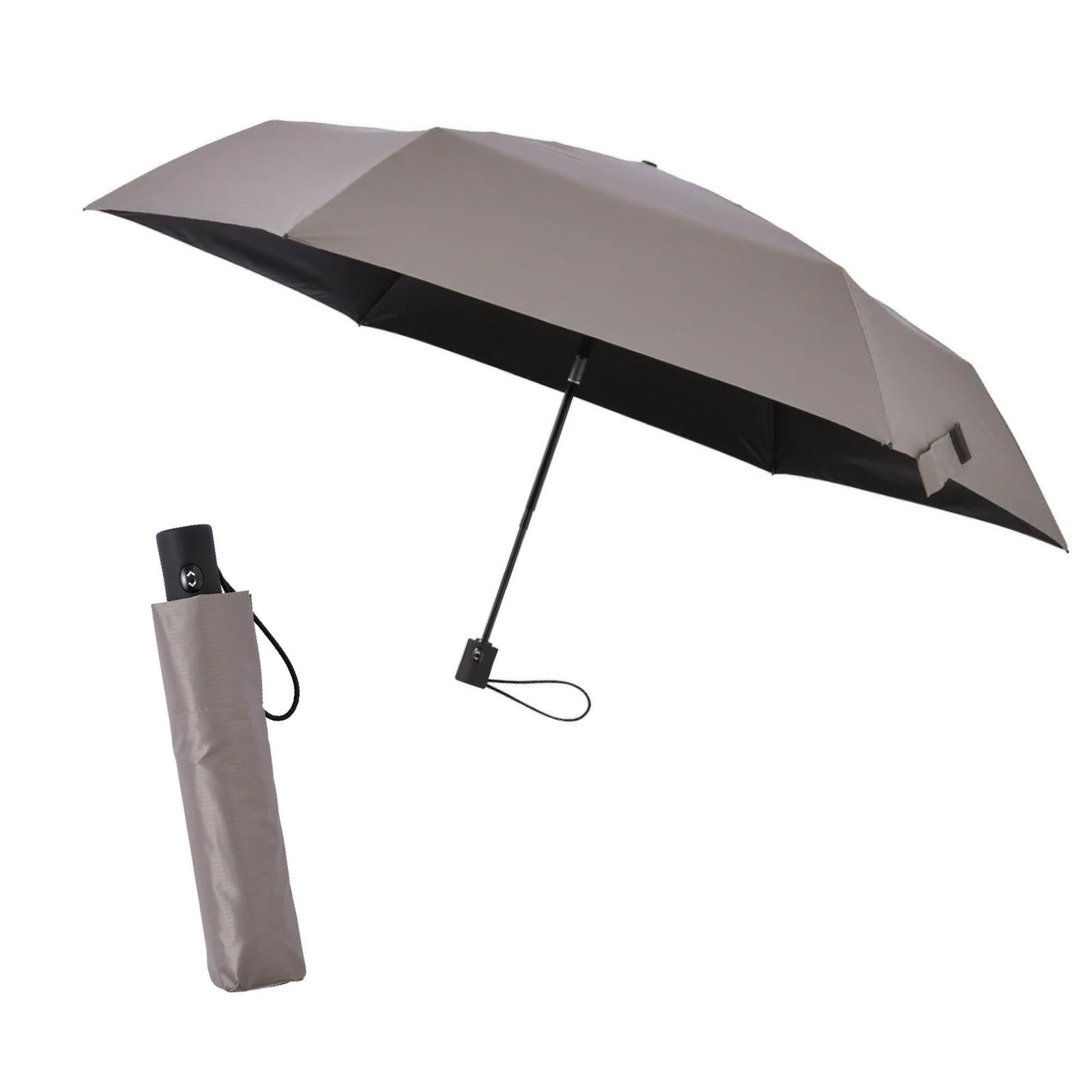 [ aso ] HEATBLOCK VERYKAL 折りたたみ傘 晴雨兼用 日傘 雨傘 UVカット率 99.99% メンズ レディース AM-HV265 (トープ)