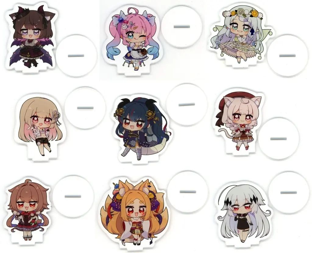 【中古】アクリルスタンド・アクリルパネル 全9種セット アクリルスタンド 「DMMスクラッチ! バーチャルYouTuber いせぶい」 D賞