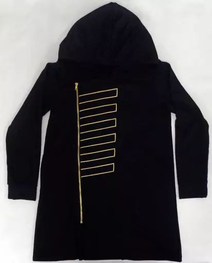 【中古】アウターウェア(男性アイドル) 真選組モチーフ ロングパーカー ブラック フリーサイズ 「映画『銀魂2 掟は破るためにこそある』」 マルイウェブチャンネル限定