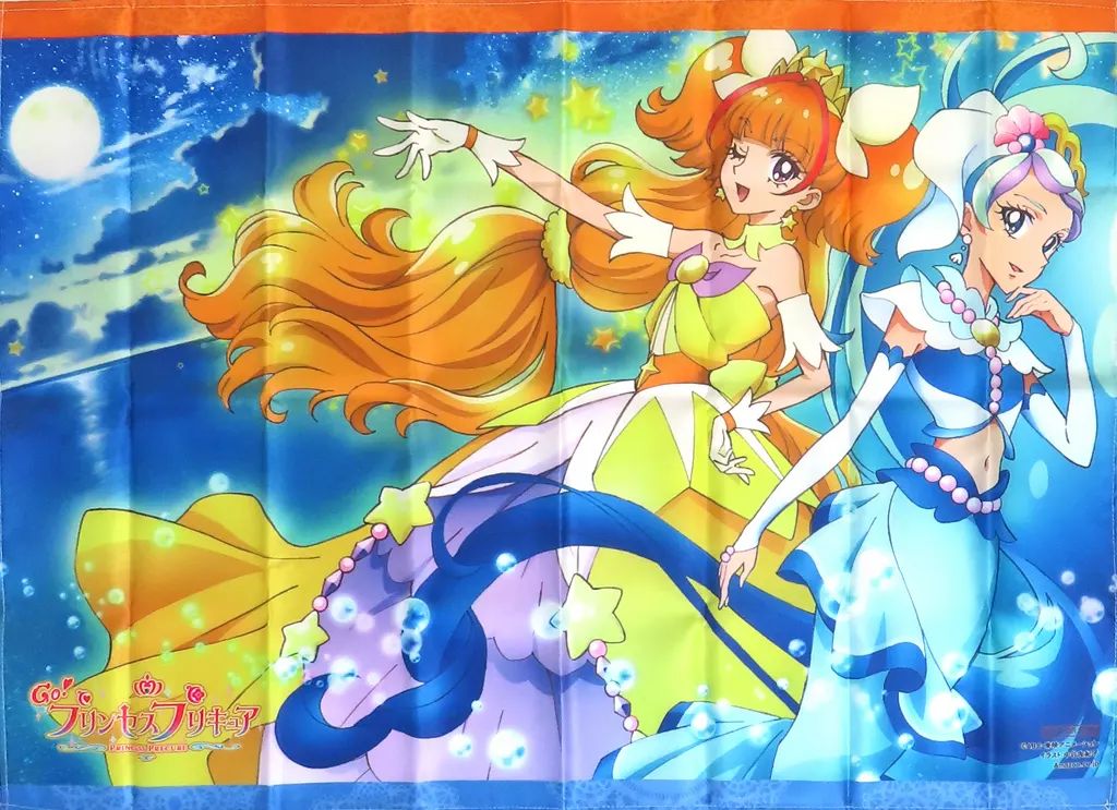 【中古】ポスター B2布ポスター キュアトゥインクル＆キュアマーメイド(ジャケットイラスト) 「Blu-ray Go!プリンセスプリキュア vol.2」 Amazon.co.jp購入特典