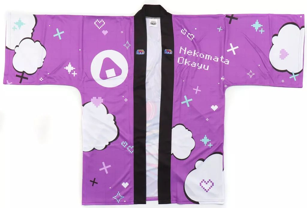 【中古】衣料雑貨 猫又おかゆ 法被 パープル フリーサイズ 「バーチャルYouTuber ホロライブ hololive GAMERS fes. 超超超超ゲーマーズ」