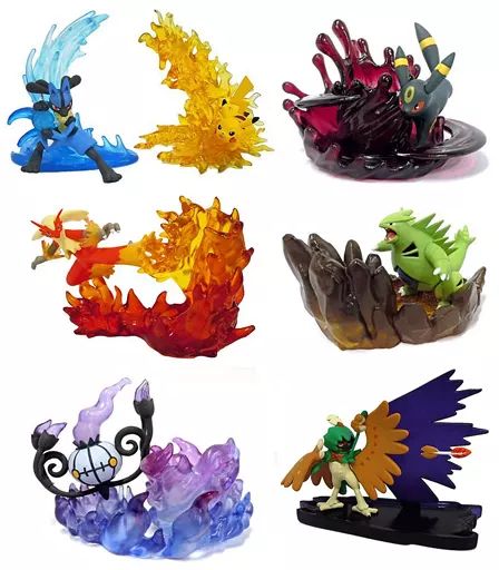 【中古】食玩 トレーディングフィギュア 全6種セット 「ポケットモンスター DesQ BATTLE ON DESK!」