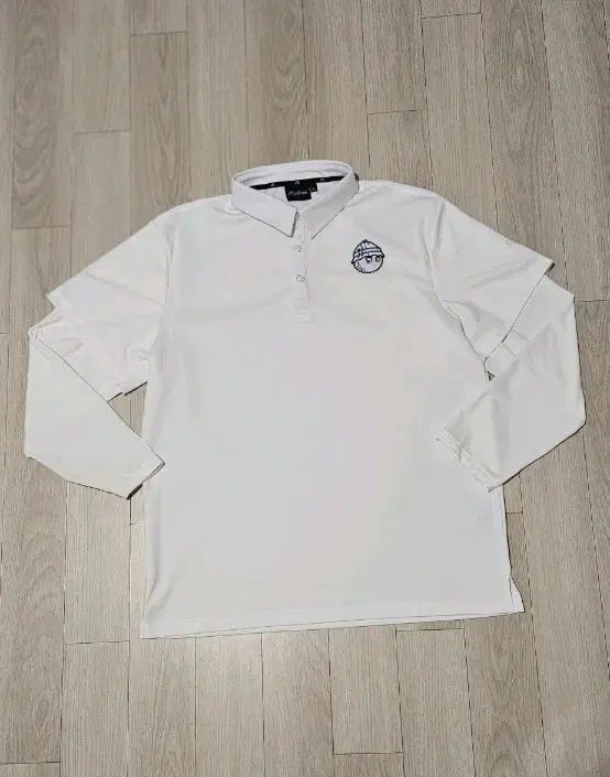 マルボンゴルフ 長袖 カラーTシャツ 白 105 バスト 54