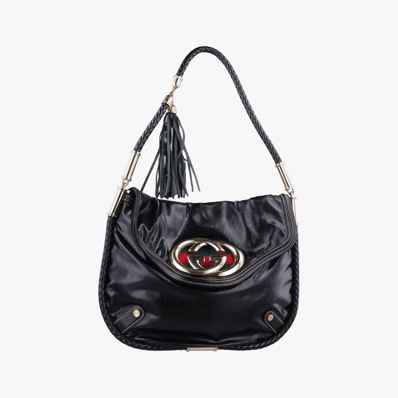グッチGucciディアラックス ブリット ホーボー ブラック レザー 167732 A1698864