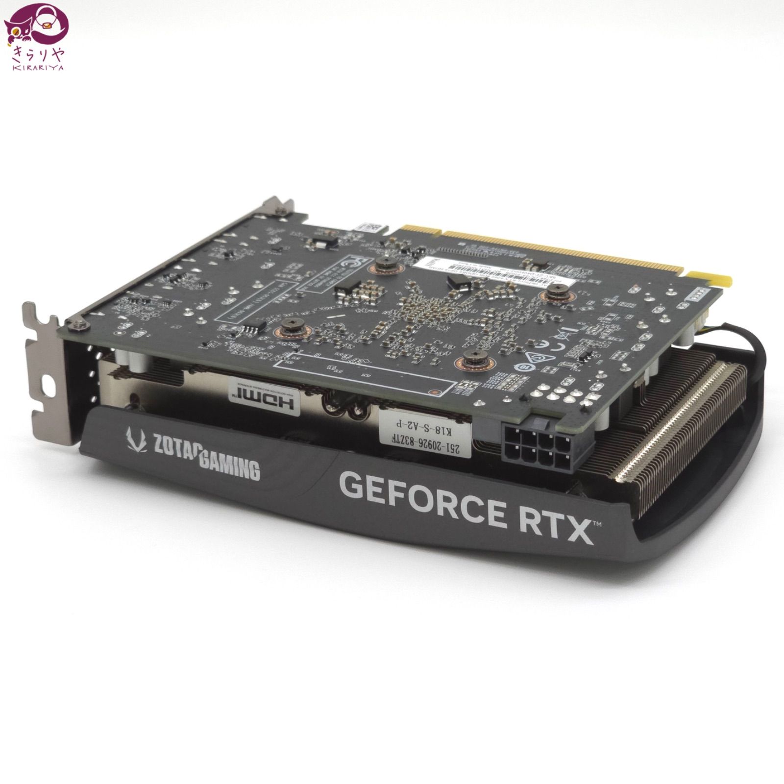 ZOTAC GeForce RTX 4060 8GB SOLO グラフィックボード ZT-D40600G-10B 正常稼働品 本体のみ GPU-Z 3DMrak確認画像有 グラボ ビデオカード