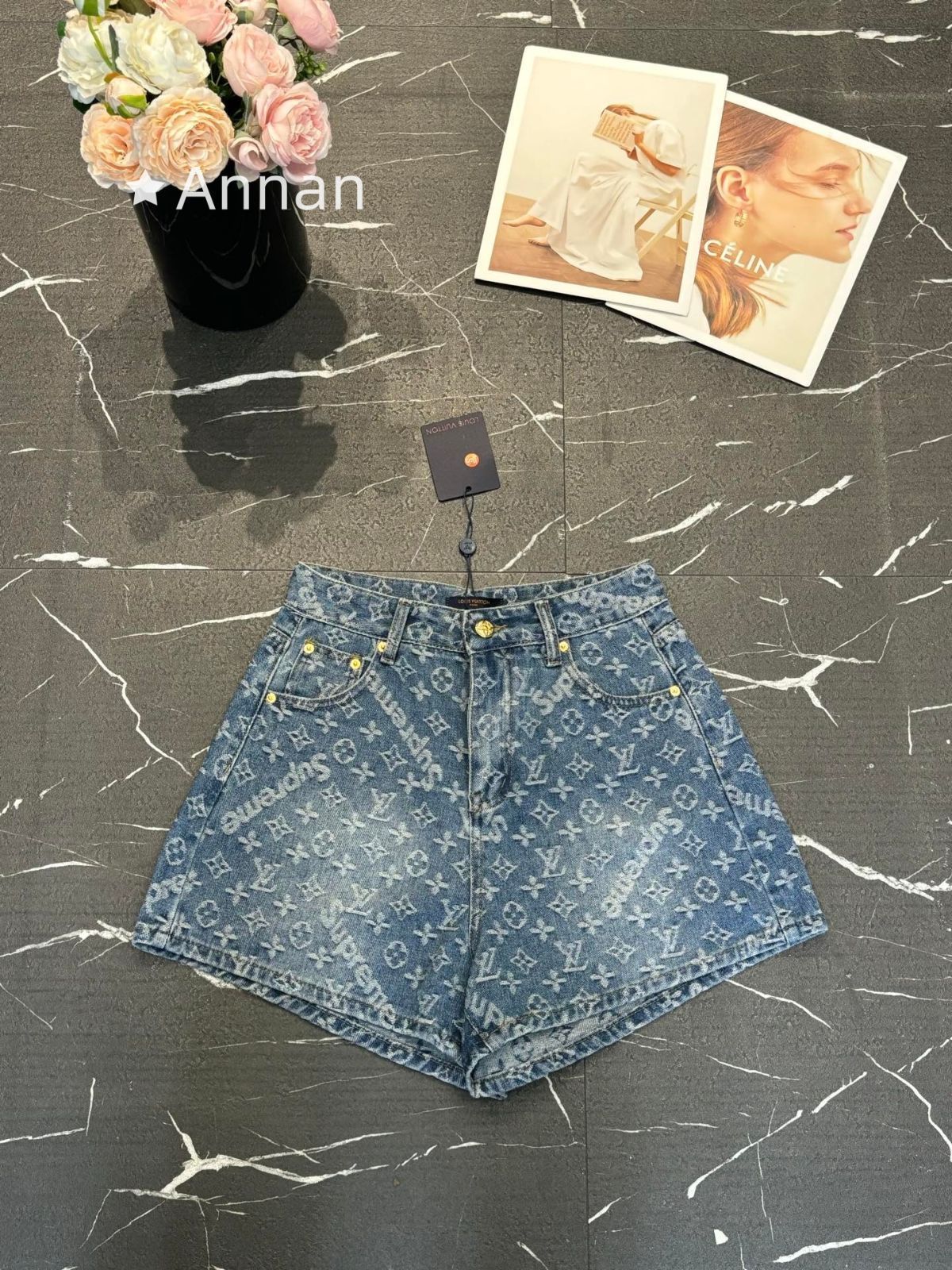 破格 可愛 美新品 LV LOUIS VUITTON ルイヴィトン ショートパンツ ハーフパンツ レディース