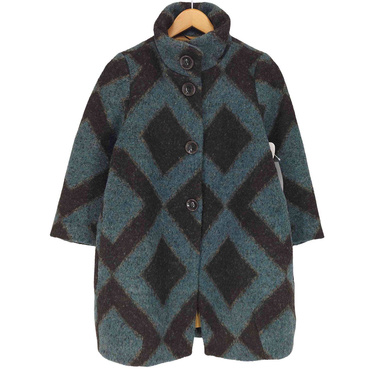 レディース 506【極美品】SISLEY シスレー スタンドカラーコート 