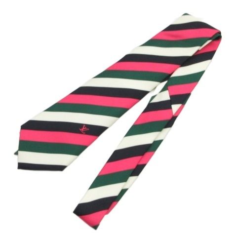 ルイヴィトン LOUIS VUITTON ネクタイ ストライプ マルチカラー □GY47