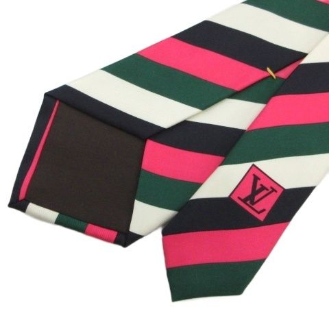 ルイヴィトン LOUIS VUITTON ネクタイ ストライプ マルチカラー □GY47