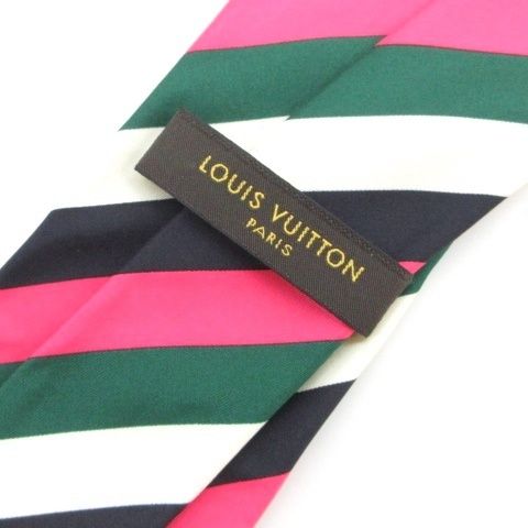 ルイヴィトン LOUIS VUITTON ネクタイ ストライプ マルチカラー □GY47