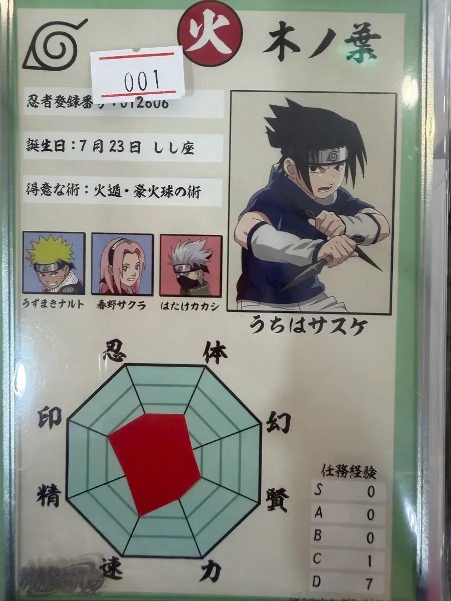 NARUTO -ナルト- うちは サスケ 忍者 カード 【公式通販】