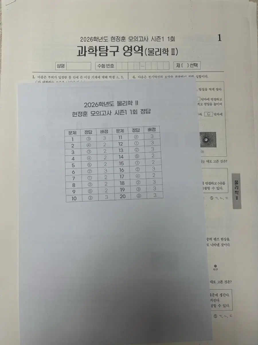 2026 時代人材 はとこ 物理学2 ヒョン·ジョンフン 模擬試験 19回分 54,742円