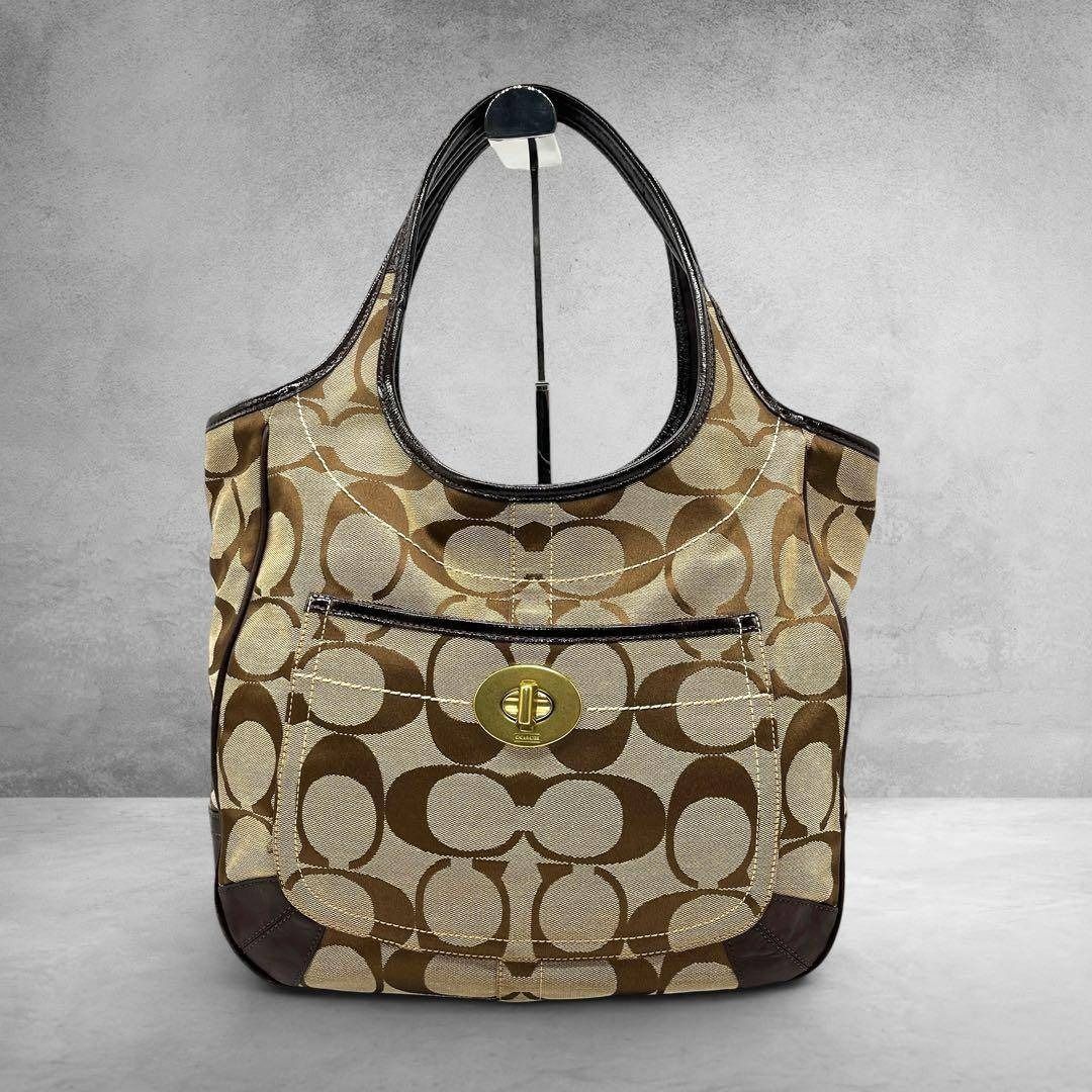 Coach Ergo Signature Turnlock Tote
