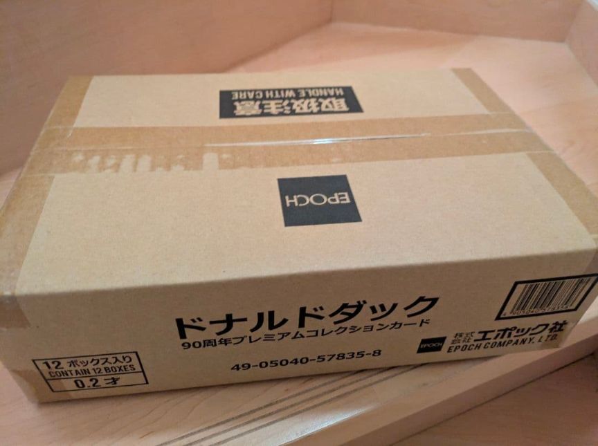ドナルドダック 90周年プレミアムコレクションカード　カートン EPOCH ドナルド 90周年 プレミアムコレクション 12BOX入 1カートン