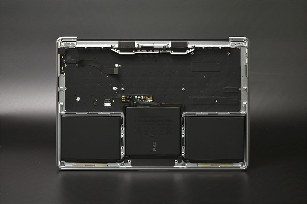 MacBook Pro 13 inch 2016 2017 A1708　スペースグレイ 日本語 キーボード バッテリー 中古品 2-0418-3 JIS パームレスト