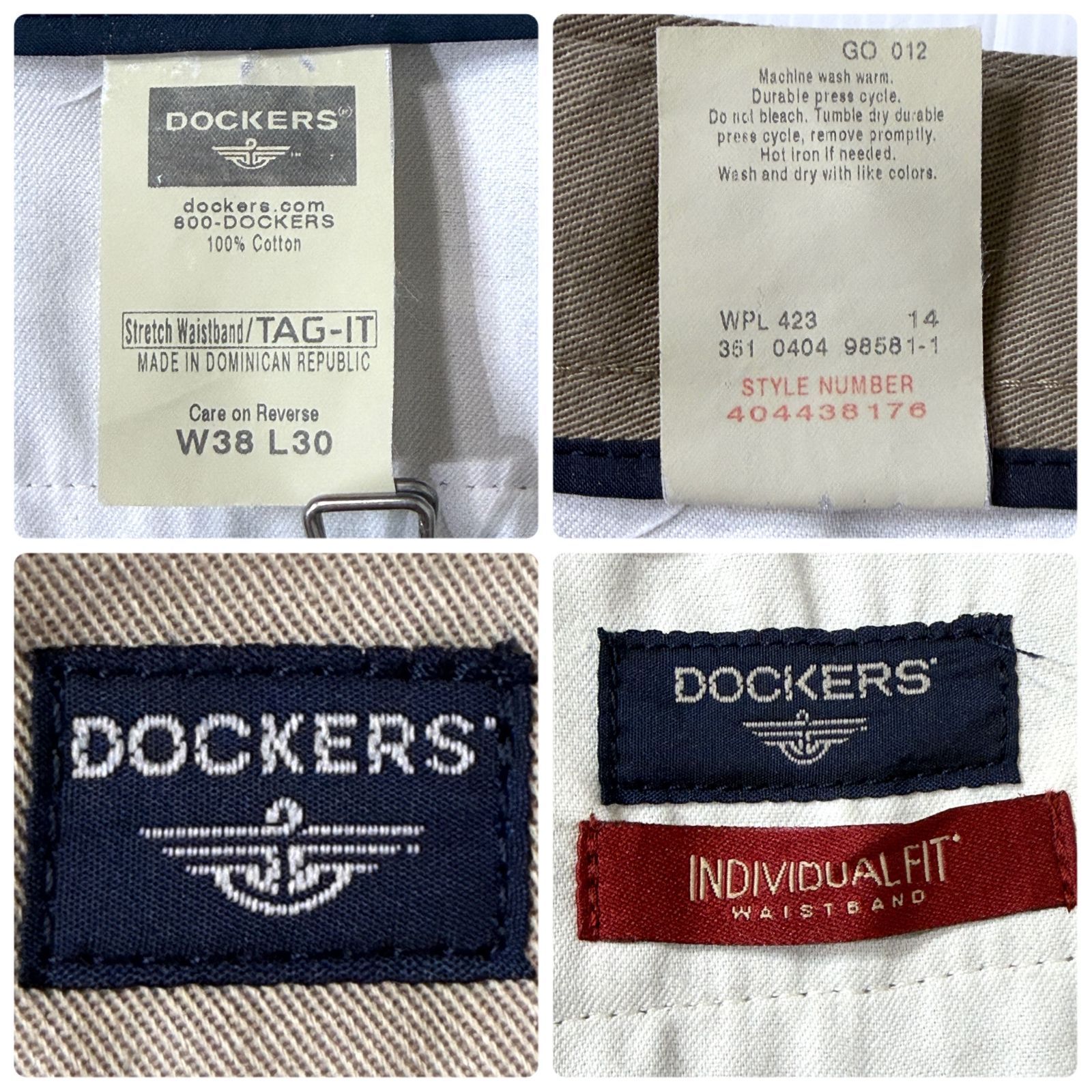 美品 極太 00s DOCKERS ドッカーズ ツータック チノパン 38x30 W38L30 INDIVIDUAL FIT インディヴィジュアルフィット コットン スラックス トラウザーズ ワイドパンツ 極太 2000年代 アメリカ買付 p26063655 美品 極太 00s DOCKERS ドッカーズ ツータック チノパン 38x30 W38L30 INDIVIDUAL FIT インディヴィジュアルフィット コットン スラックス トラウザーズ ワイドパンツ 極太 2000年代 アメリカ買付 p26063655
