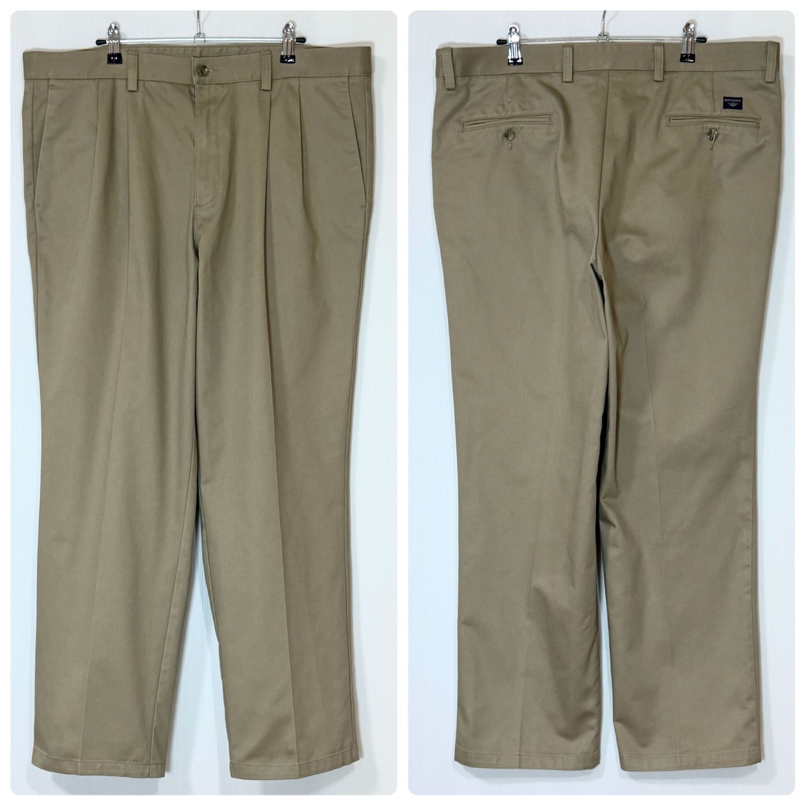 美品 極太 00s DOCKERS ドッカーズ ツータック チノパン 38x30 W38L30 INDIVIDUAL FIT インディヴィジュアルフィット コットン スラックス トラウザーズ ワイドパンツ 極太 2000年代 アメリカ買付 p26063655 美品 極太 00s DOCKERS ドッカーズ ツータック チノパン 38x30 W38L30 INDIVIDUAL FIT インディヴィジュアルフィット コットン スラックス トラウザーズ ワイドパンツ 極太 2000年代 アメリカ買付 p26063655