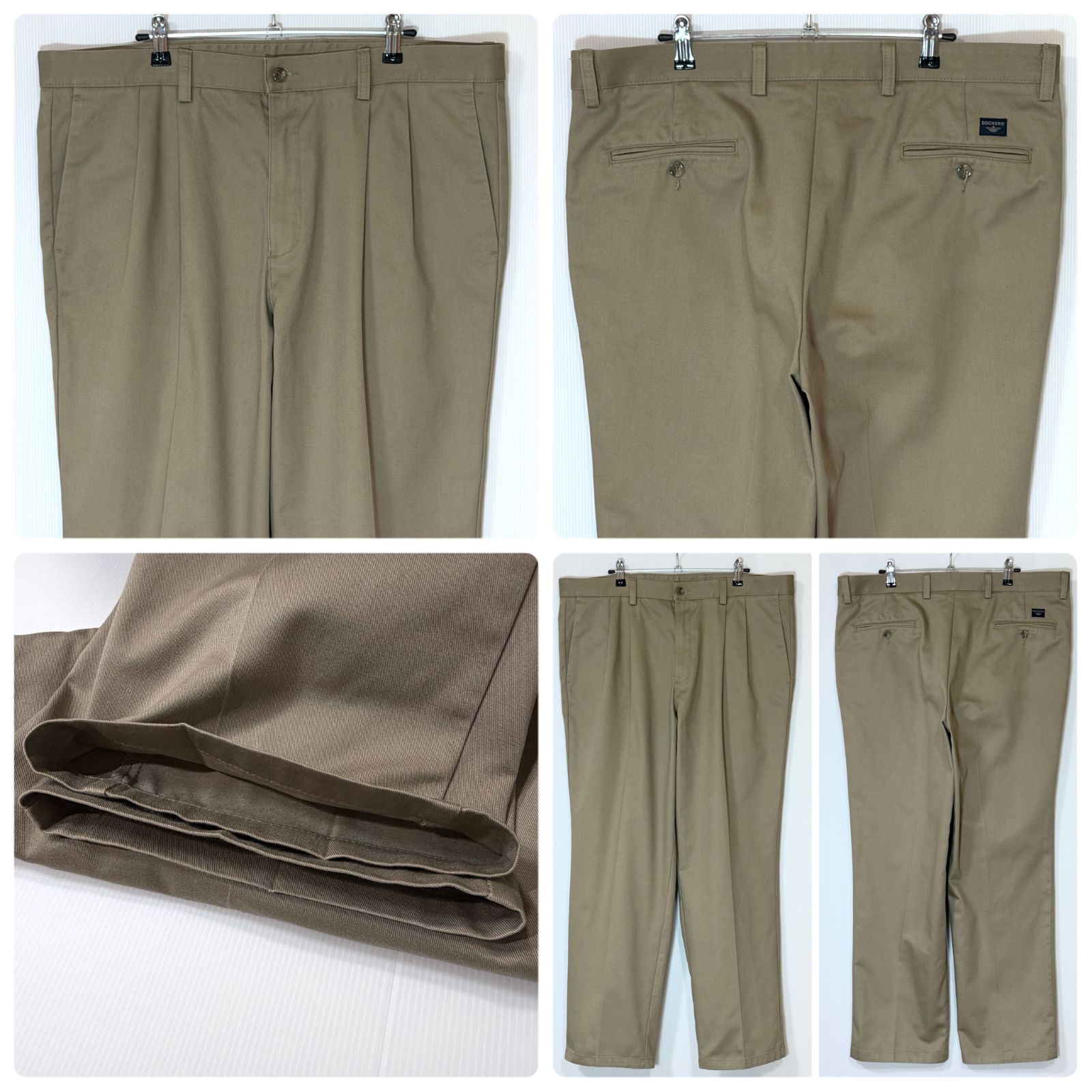 美品 極太 00s DOCKERS ドッカーズ ツータック チノパン 38x30 W38L30 INDIVIDUAL FIT インディヴィジュアルフィット コットン スラックス トラウザーズ ワイドパンツ 極太 2000年代 アメリカ買付 p26063655 美品 極太 00s DOCKERS ドッカーズ ツータック チノパン 38x30 W38L30 INDIVIDUAL FIT インディヴィジュアルフィット コットン スラックス トラウザーズ ワイドパンツ 極太 2000年代 アメリカ買付 p26063655