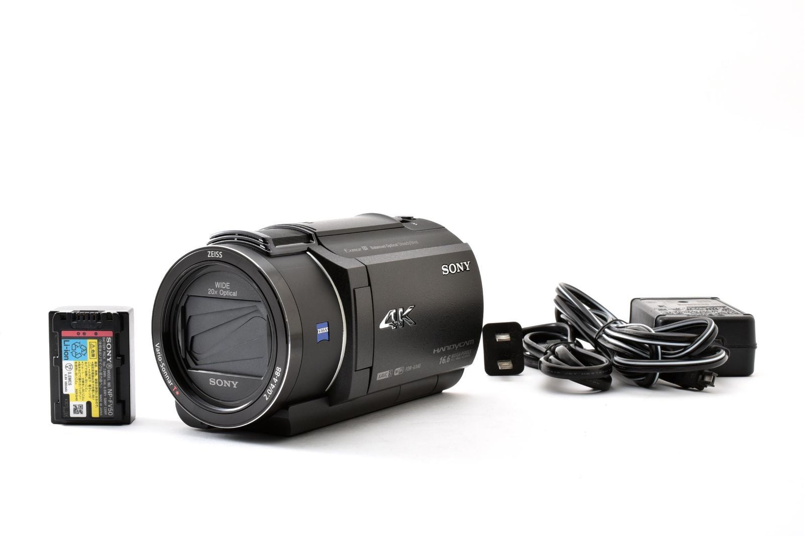 【返品保証】良品｜SONY ソニー FDR-AX40 ブラック 4Kビデオカメラ #C260627-06