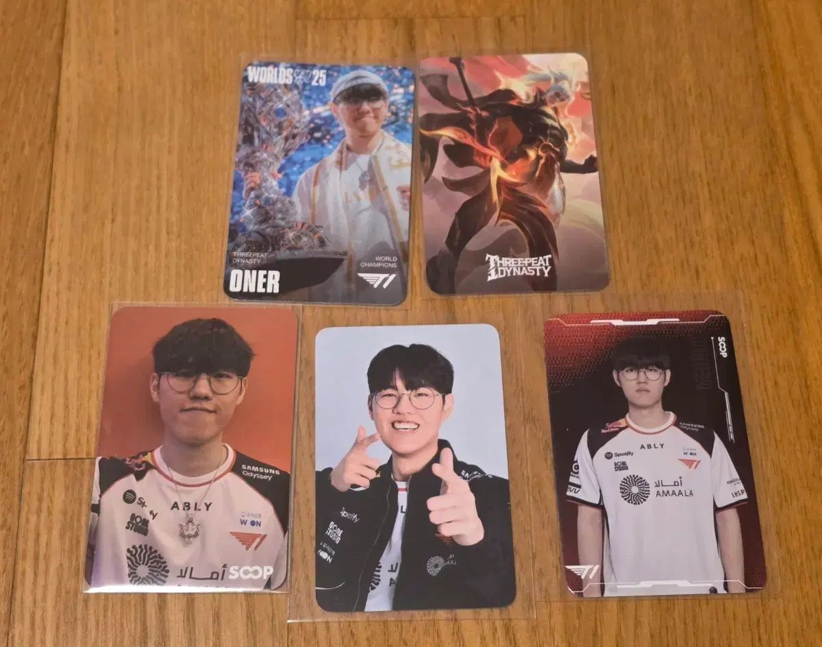 T1 ONER フォトカード 5枚 まとめ (League of Legends World Championship T1 JON など)