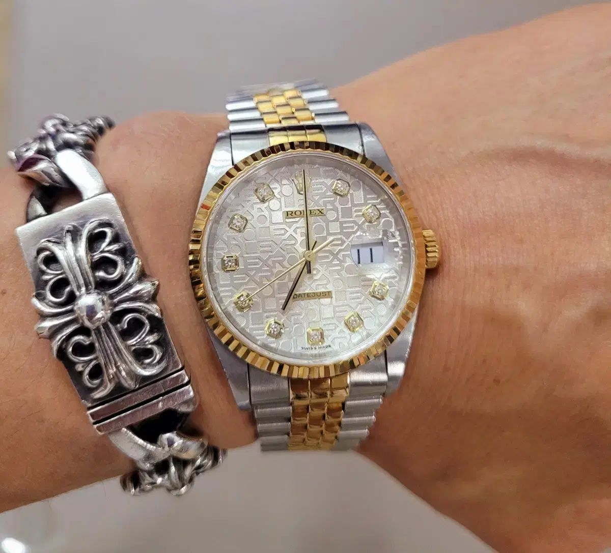 ROLEX 16233 コンビ オリジナルダイヤ 10Pセッティング