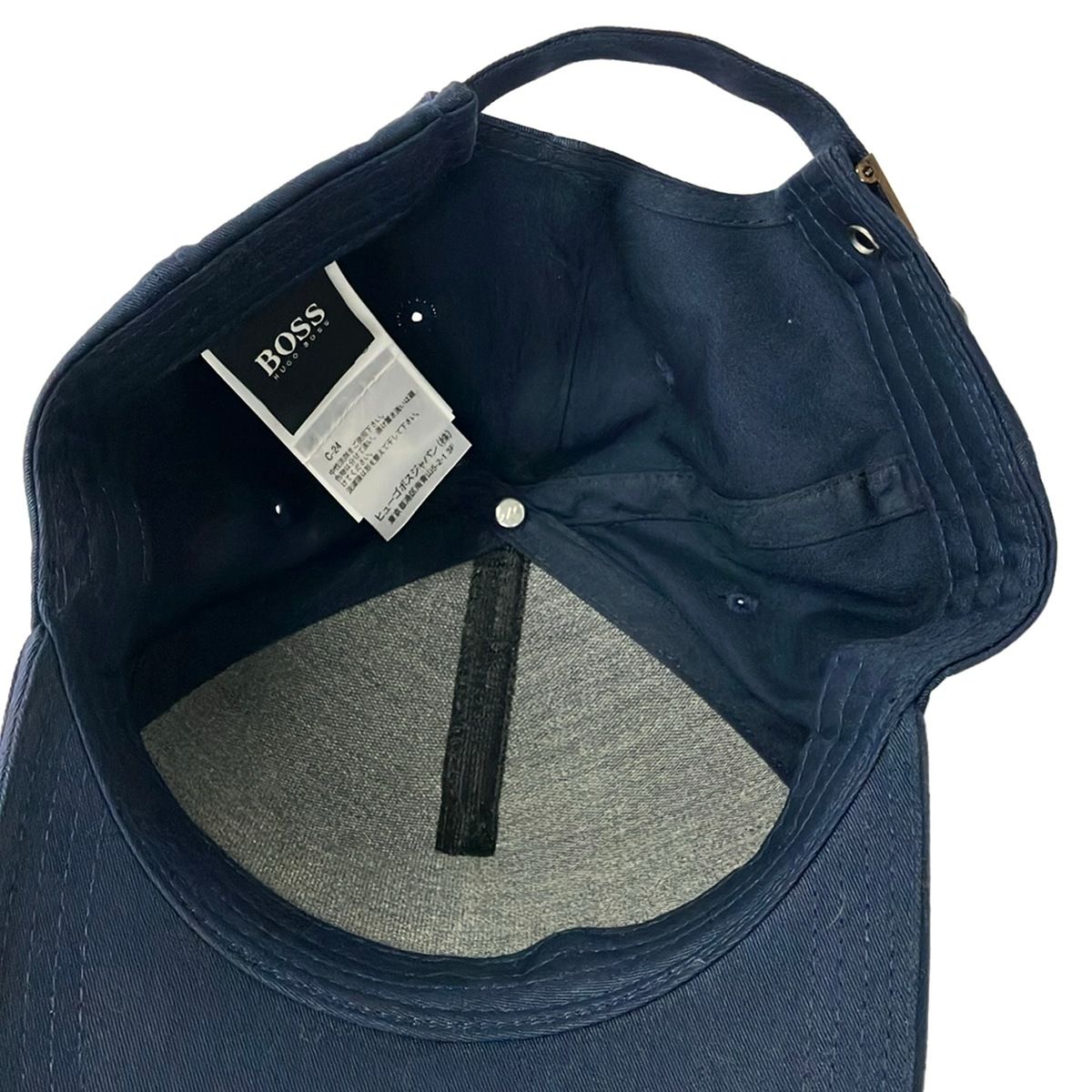 HUGOBOSS(ヒューゴボス) キャップ one size ネイビー×オレンジ コットン HUGOBOSS(ヒューゴボス) キャップ one size ネイビー×オレンジ コットン
