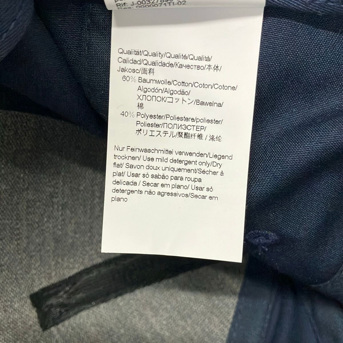 HUGOBOSS(ヒューゴボス) キャップ one size ネイビー×オレンジ コットン HUGOBOSS(ヒューゴボス) キャップ one size ネイビー×オレンジ コットン