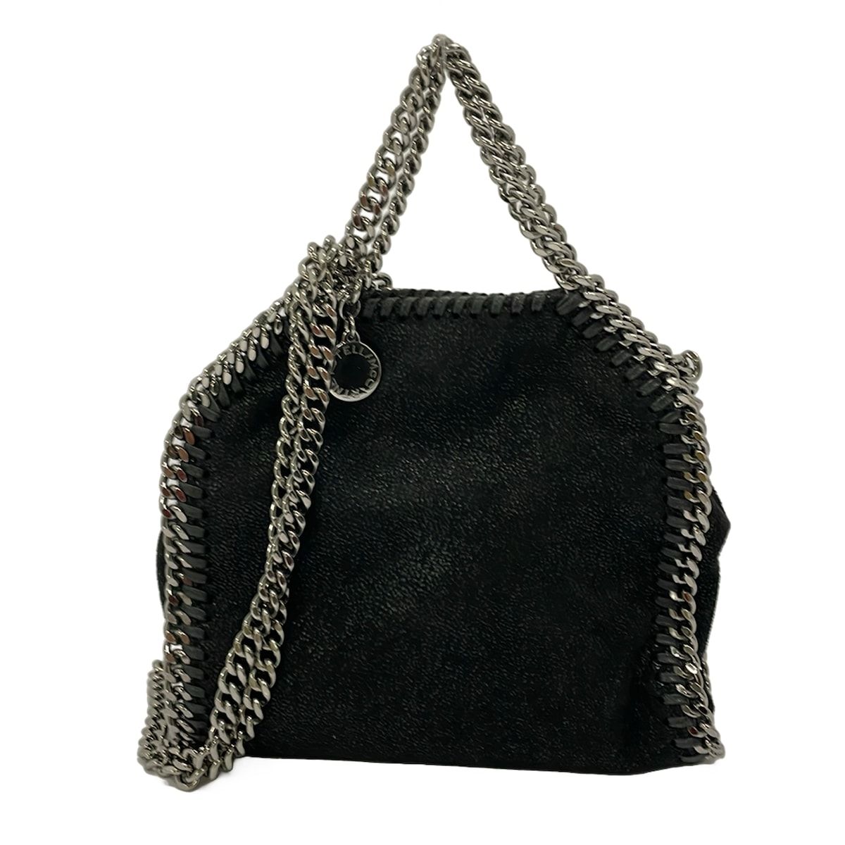 stellamccartney(ステラマッカートニー) ショルダーバッグ タイニーファラベラ 391698 黒 2way/チェーンショルダー フェイクレザー