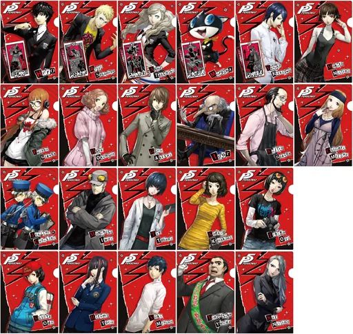 【中古】クリアファイル 全22種セット 「ペルソナ5 ミニクリアファイルコレクション」