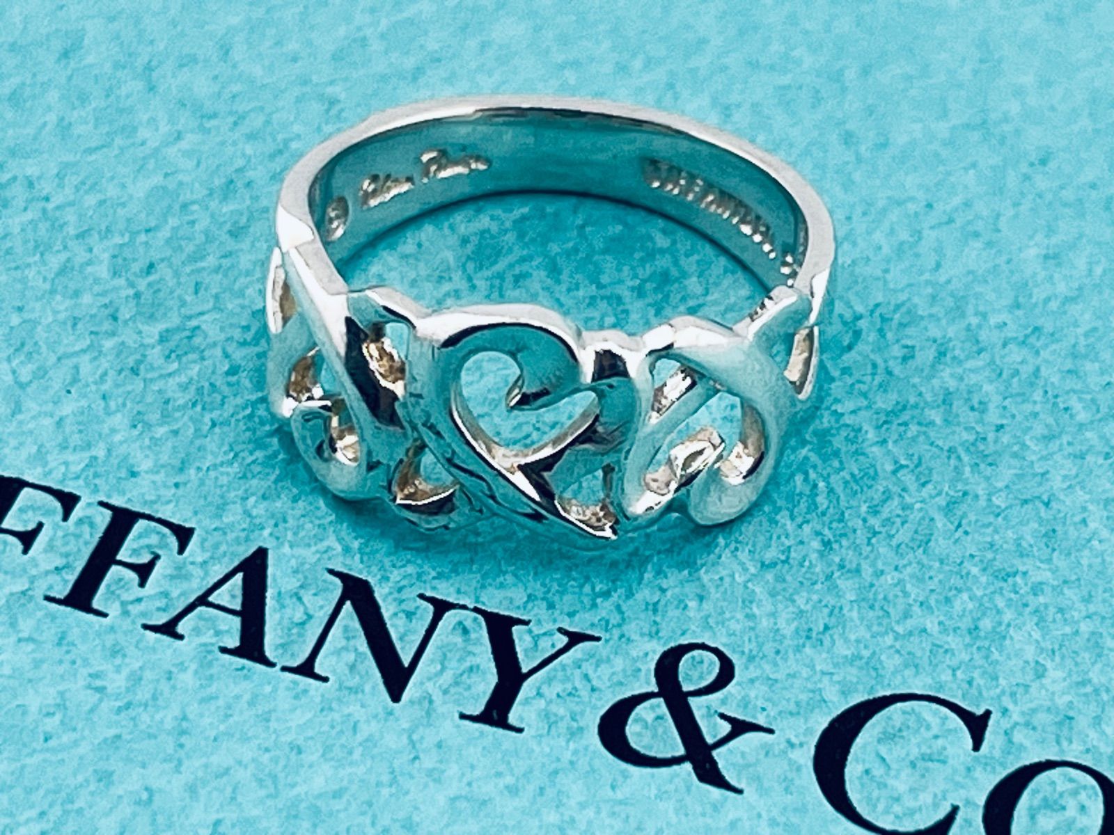 a276 Tiffany&Co. ティファニー トリプル ラビングハート リング