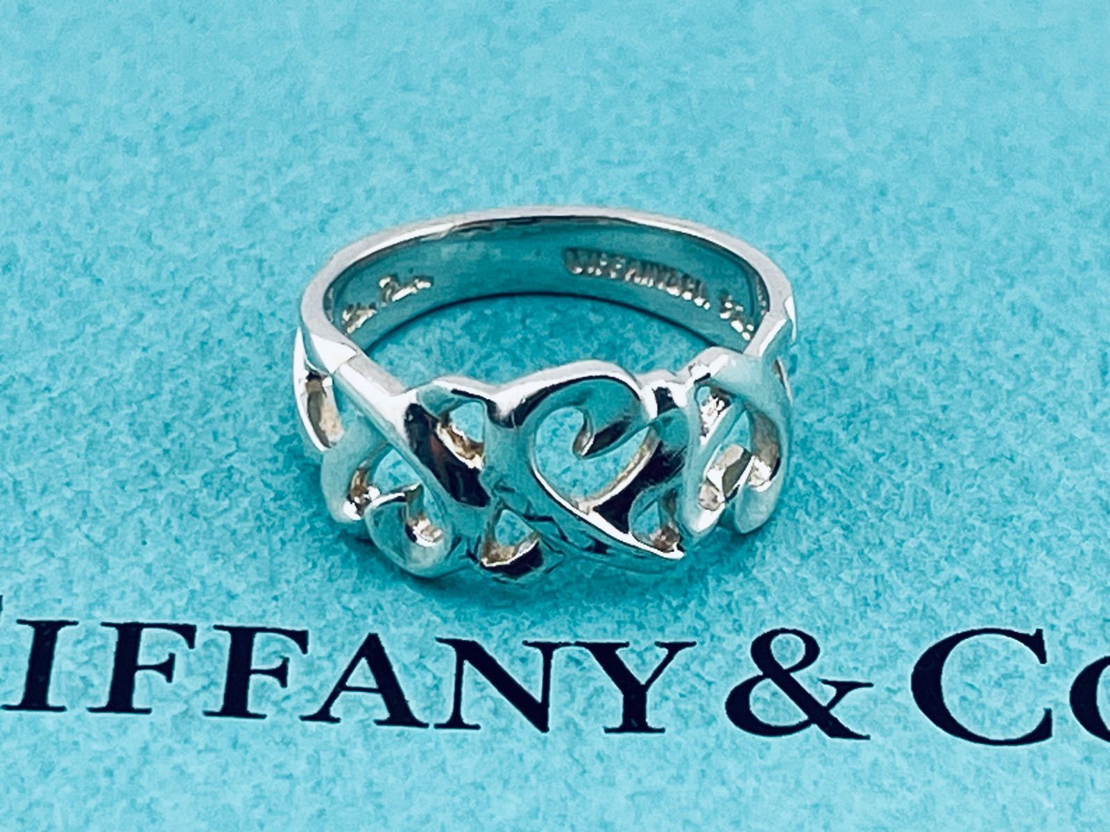 a276 Tiffany&Co. ティファニー トリプル ラビングハート リング