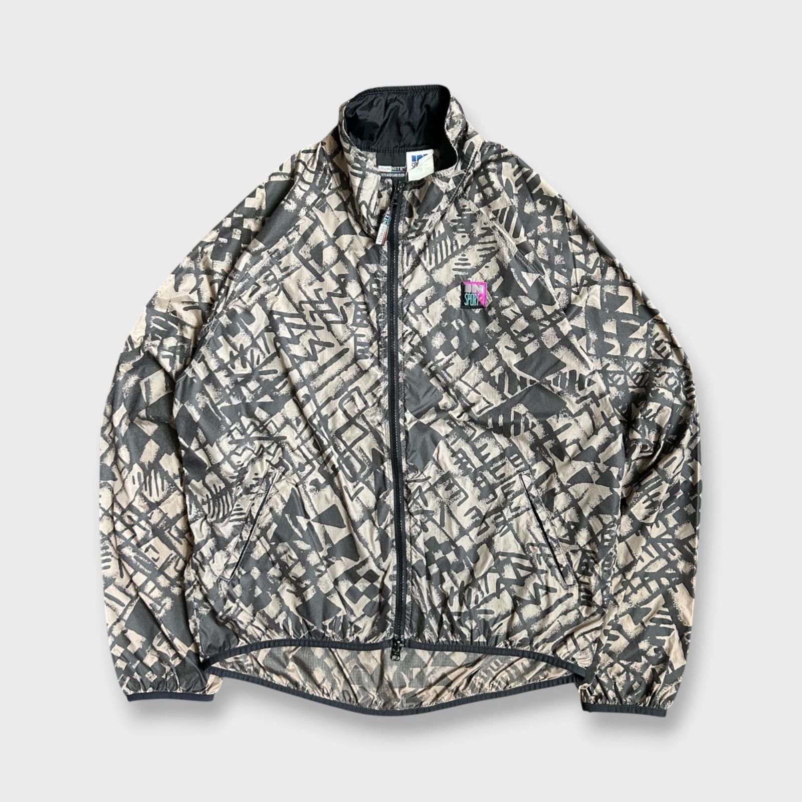 1990's in sport illuminate fabric nylon jacket