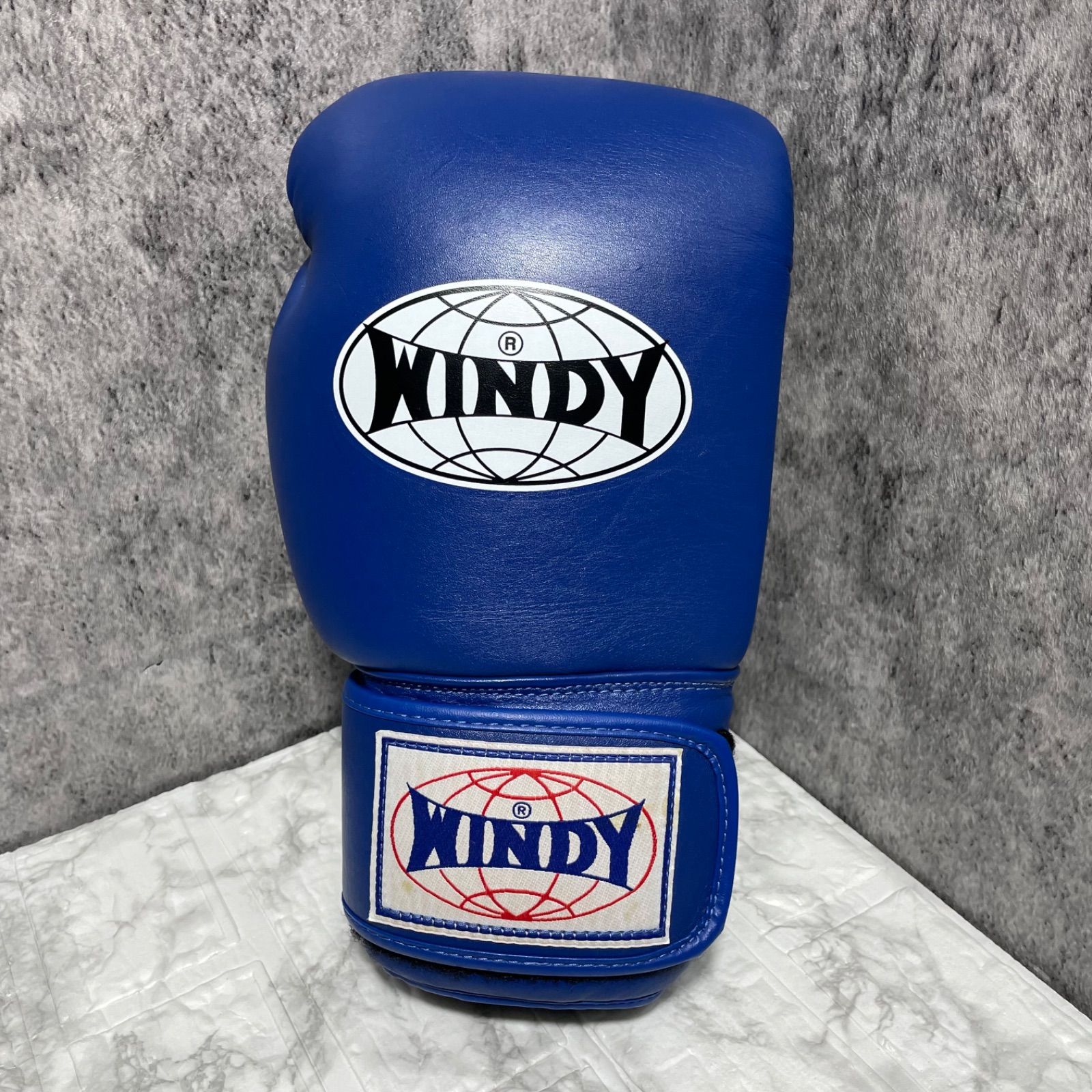 WINDY ボクシンググローブ 16OZ レガース Lサイズ 青 - メルカリ