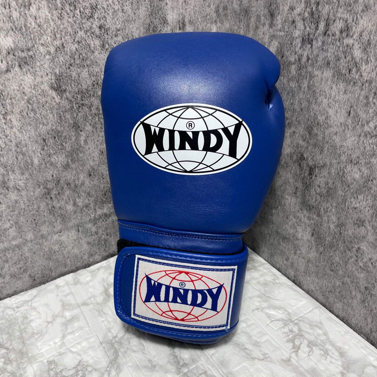 WINDY ボクシンググローブ 16OZ レガース Lサイズ 青 - メルカリ