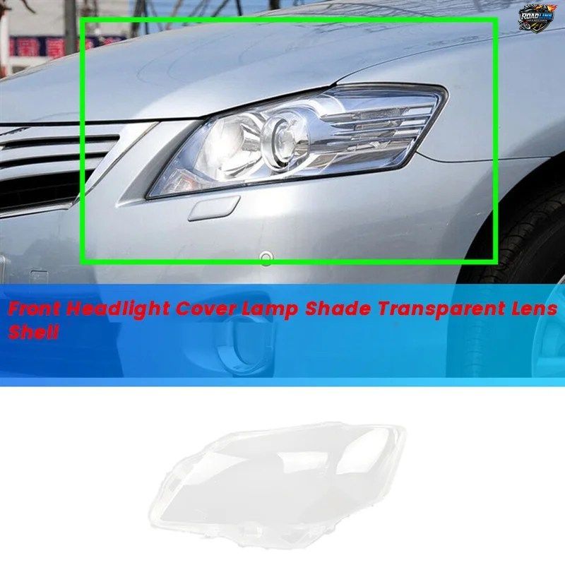 トヨタ カムリ 2009 2010 2011 用 フロントヘッドライトカバー ランプシェード 透明レンズシェル ヘッドランプマスク ダストカバー
