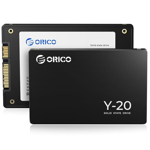 ORICO Y20 1TB 内蔵型SSD 2.5インチ 7mm 3D NAND採用 SATAIII 6Gb/s 最大読込：500MB/s (R:500MB/s、W:450MB/s) PS4動作確認済み 内蔵SSD 高耐久 メーカー 3年保証ys