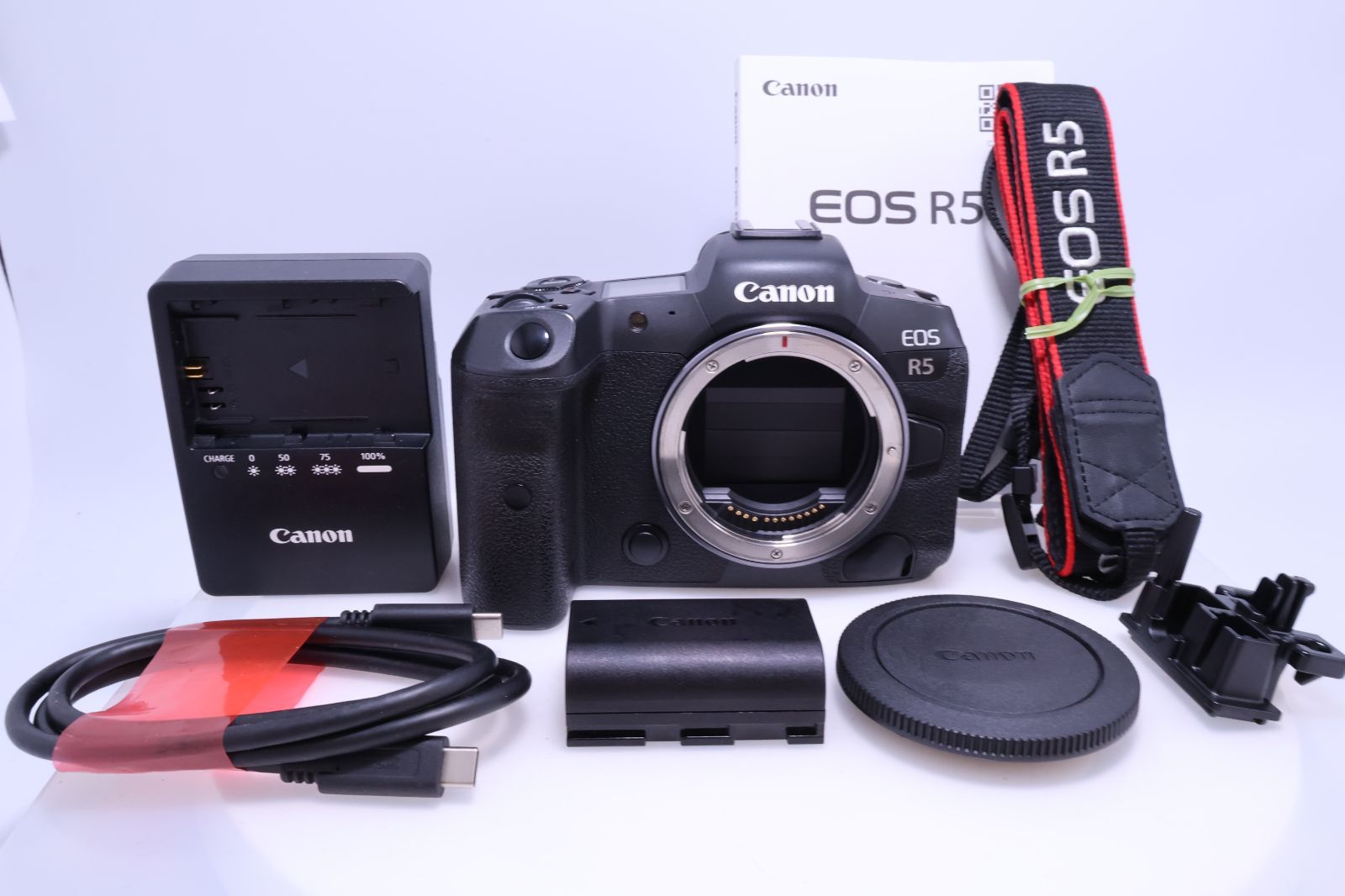 超美品Canon EOS R5 ボディ ミラーレス元箱・付属品付き 美品】Canon EOS R5 ボディー EOSR5 ミラーレス一眼カメラ - メルカリ