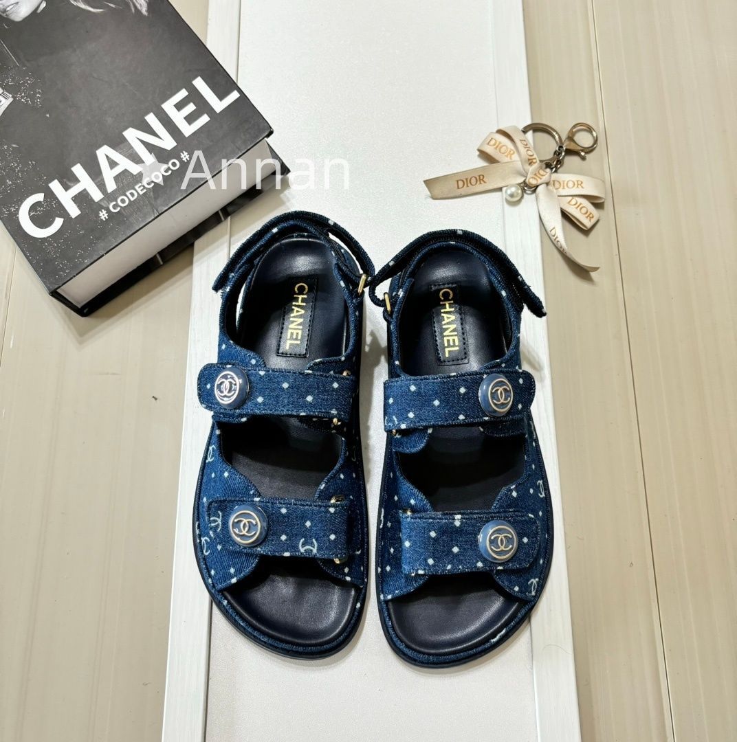 付属付 限定品★★ 人気商品新品 CHANEL シャネル サンダル レディース 9,620円