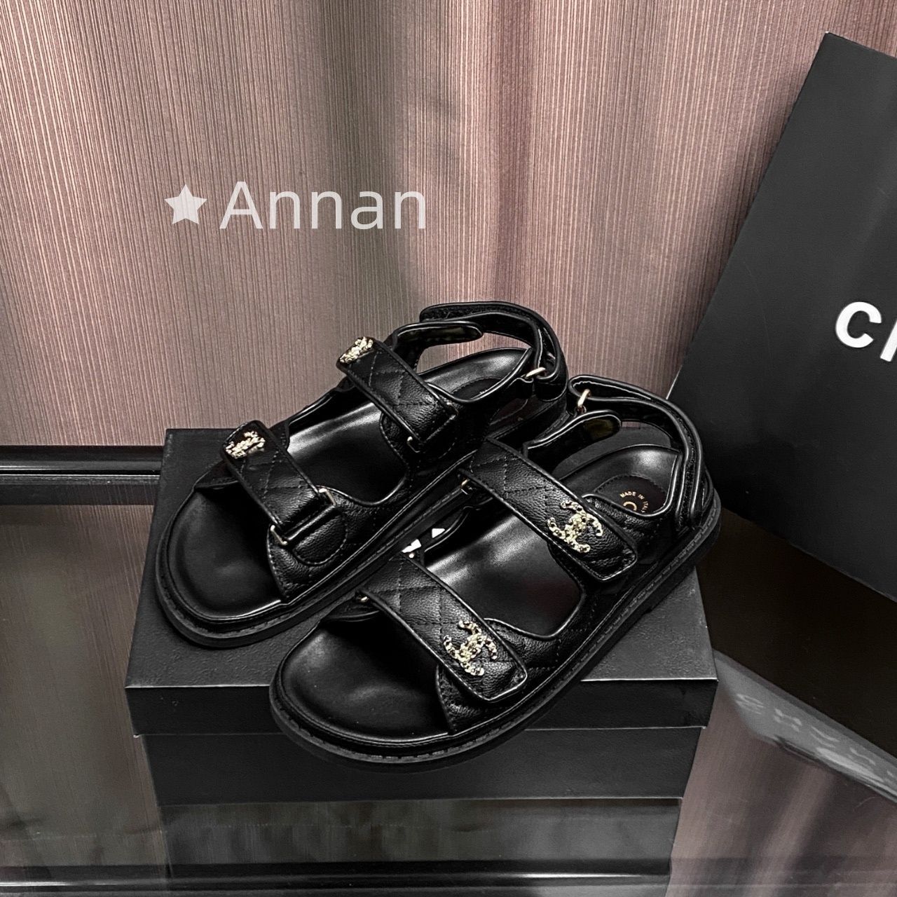 人気 超美品新品 CHANEL シャネル サンダル レディース