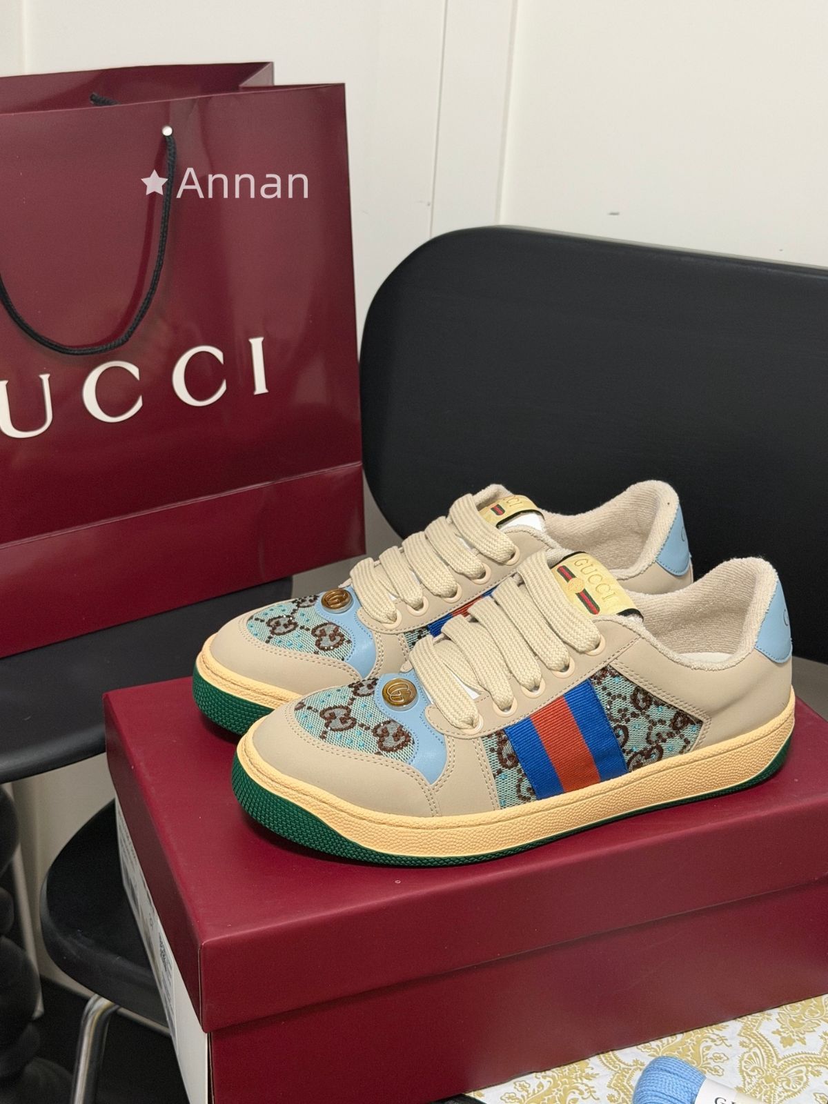 即完売 本日特価 超美品新品 GUCCI グッチ スニーカー レディース