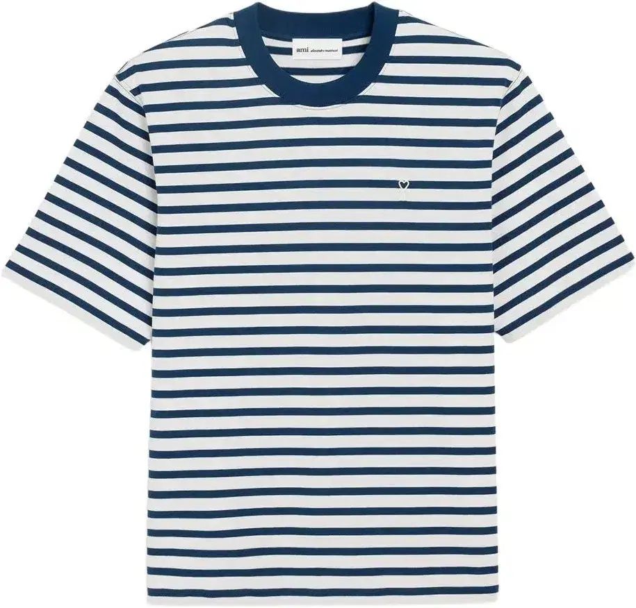 アミ ストライプ 半袖Tシャツ