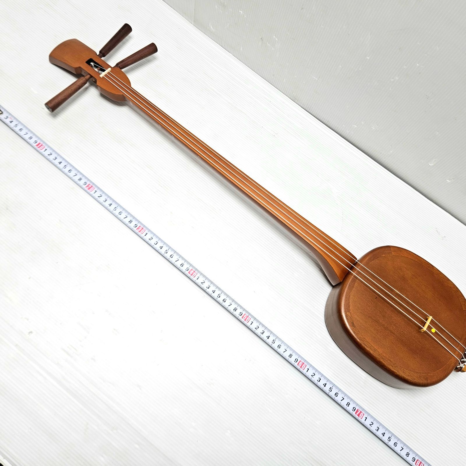 美品】木胴 沖縄三線 ASOVIVAタイプ 工工四シール付 木製三線 初心者