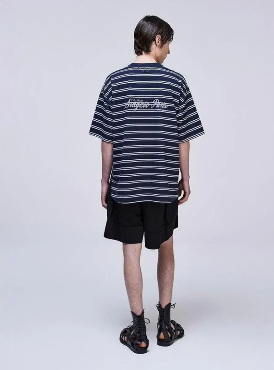 SONGZIO HOMME(ソンジオ・オム) 25ss チュール ストライプ 半袖T 出品 48
