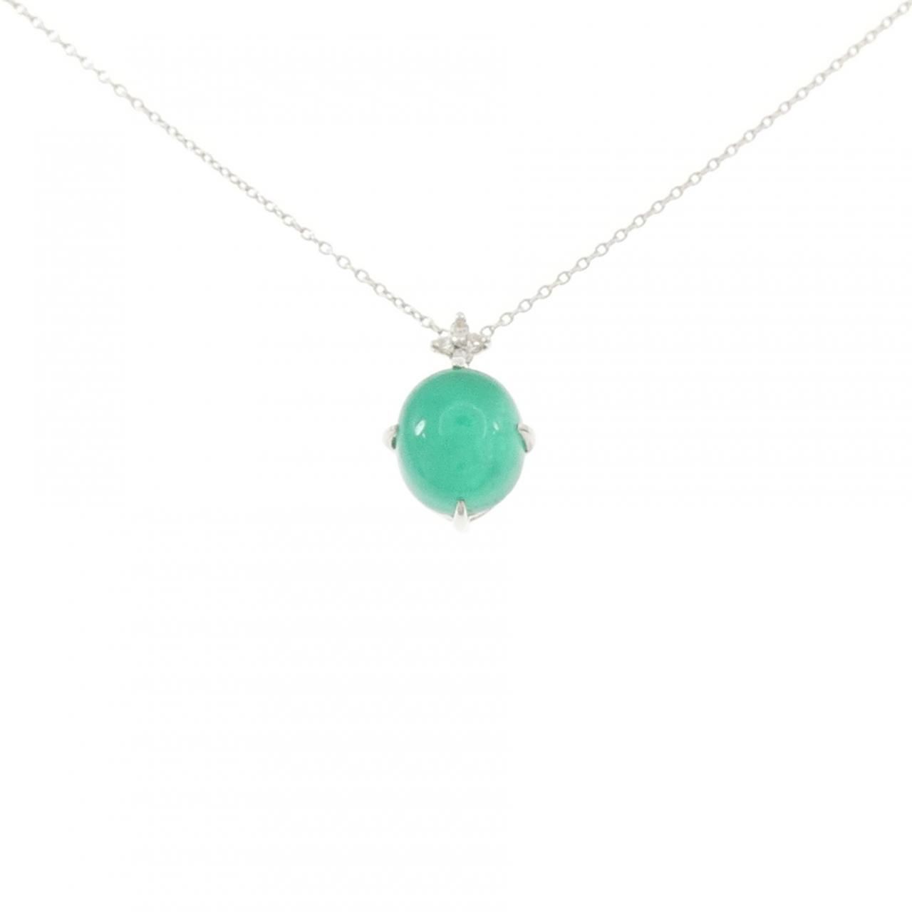 K18WG エメラルド ネックレス 2.00CT