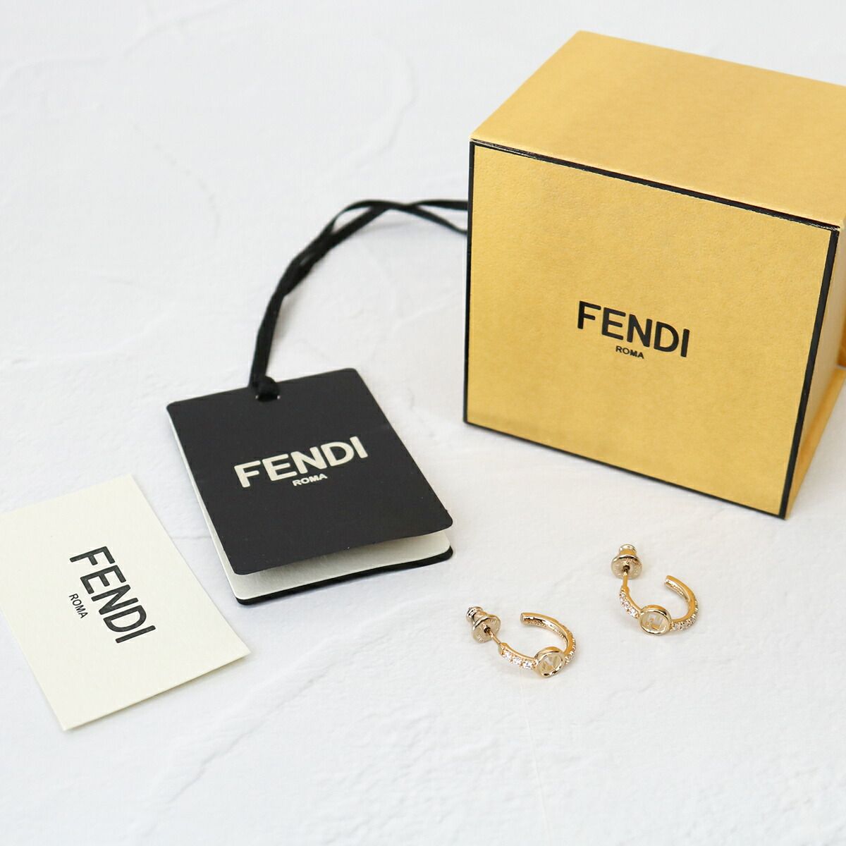 □FENDI エバーラウンド フェンディ ピアス 8AL326ATEPF089U ゴールド